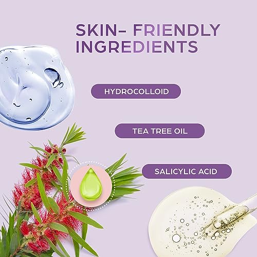 KEYCONCEPTS Pimple Patches (120 Pack), Salicylic Acid Acne Patches with Tea Tree Oil - Pimple Patches for Face - Zit Patch and Pimple Stickers - Salicylic Acid Acne Dots for Acne - Zit Patches