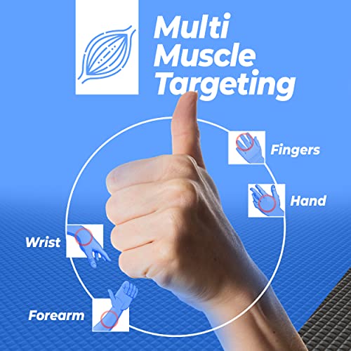 Grip Strength Trainer Kit - 5 Pack, Hand Grip Strengthener Kit, Hand Strengthener + Grip Strength Kit | Hand Exerciser Grip Strengthener Kit, Grip Trainer + Hand Grips for Strength *Bonus Carry Bag*