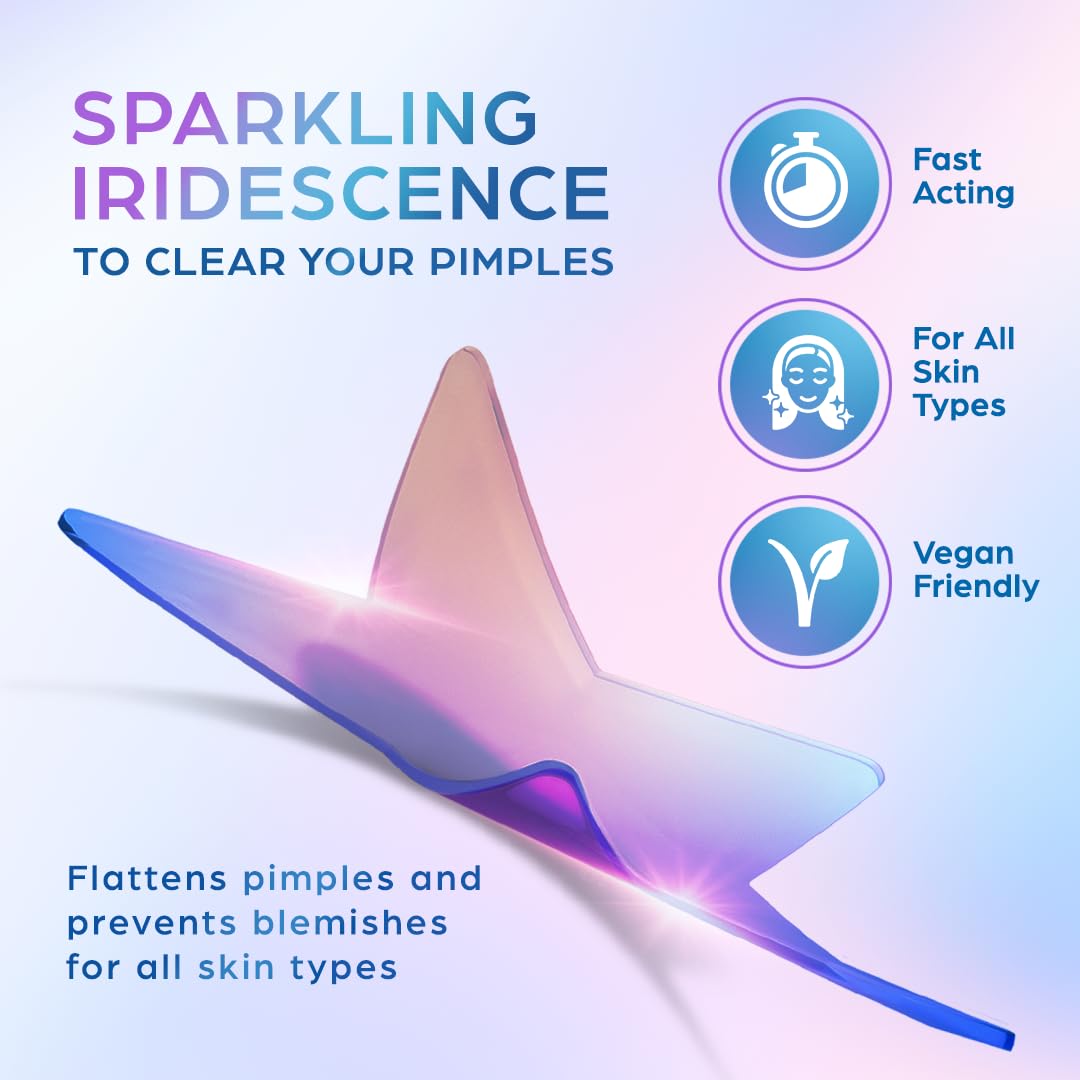KEYCONCEPTS Star Pimple Patches for Face (100 Pack, Cute), Pimple Patches Stars - Hydrocolloid Star Patches for Pimples with Tea Tree Oil - Star Stickers for Face - Pimple Stickers - Star Acne Patch